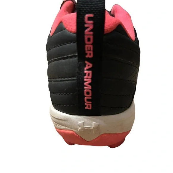 Under Armour Kids 5Y  Black and Pink Cleats - Picture 11 of 13